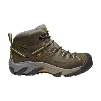 Men's TARGHEE II MID WP (BLACK OLIVE / YELLOW)